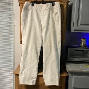 Denim&Co Women's White Straight Leg Jeans